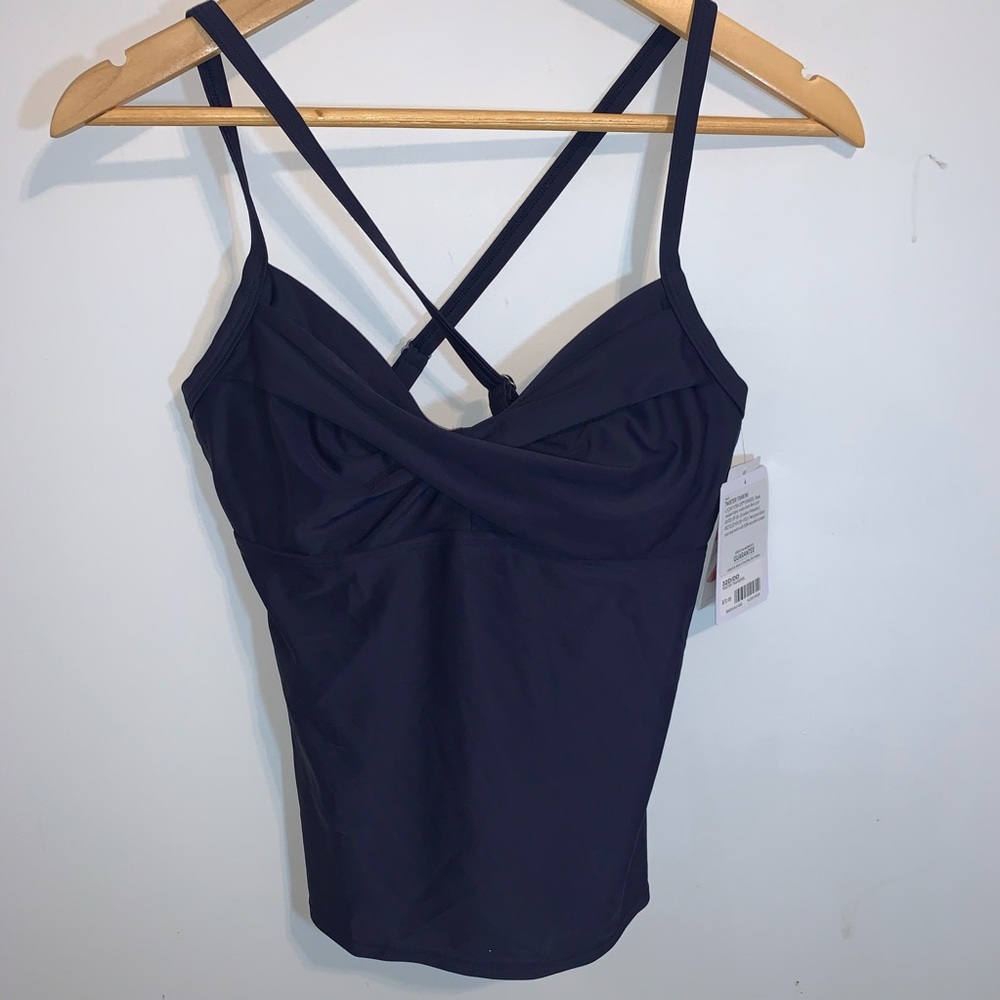 Athleta Twister Tankini Navy NWT
